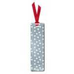 Floral Dots Blue Small Book Marks Front