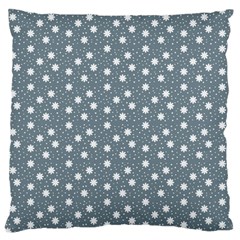 Floral Dots Blue Standard Flano Cushion Case (one Side) by snowwhitegirl