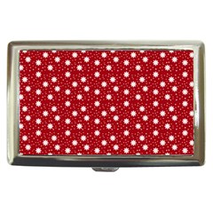 Floral Dots Red Cigarette Money Cases