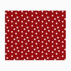 Floral Dots Red Small Glasses Cloth