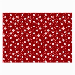 Floral Dots Red Large Glasses Cloth