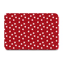 Floral Dots Red Plate Mats