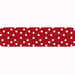 Floral Dots Red Large Bar Mats by snowwhitegirl