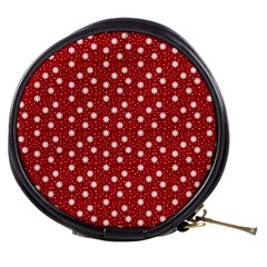 Floral Dots Red Mini Makeup Bags by snowwhitegirl