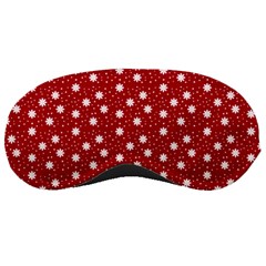 Floral Dots Red Sleeping Masks