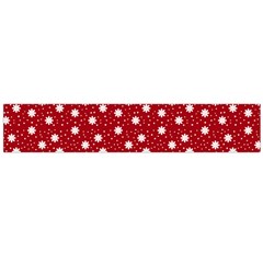 Floral Dots Red Large Flano Scarf 