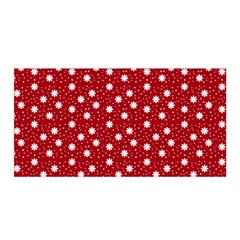 Floral Dots Red Satin Wrap