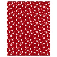 Floral Dots Red Drawstring Bag (Small)