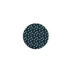 Floral Dots Teal 1  Mini Buttons by snowwhitegirl