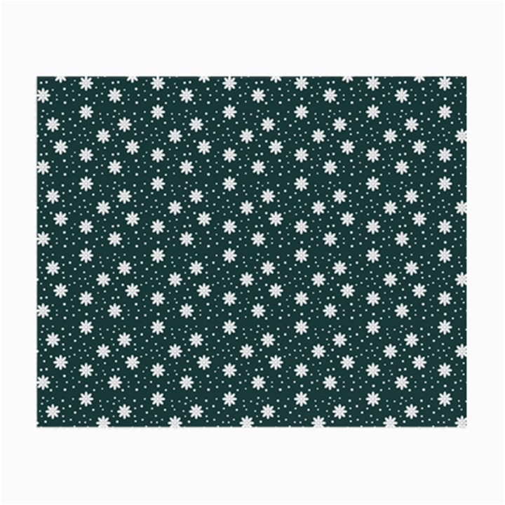 Floral Dots Teal Small Glasses Cloth (2-Side)