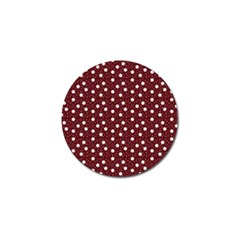 Floral Dots Maroon Golf Ball Marker (10 Pack) by snowwhitegirl