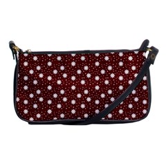 Floral Dots Maroon Shoulder Clutch Bags by snowwhitegirl