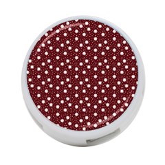 Floral Dots Maroon 4-port Usb Hub (one Side) by snowwhitegirl