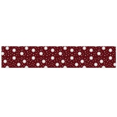 Floral Dots Maroon Large Flano Scarf  by snowwhitegirl