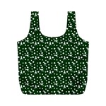 Dinosaurs Green Full Print Recycle Bags (M)  Back