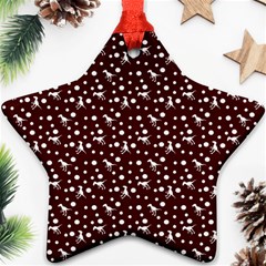 Dinosaurs Red Star Ornament (two Sides)