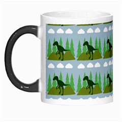 Dino In The Mountains Blue Morph Mugs by snowwhitegirl