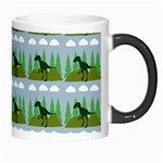 Dino In The Mountains Blue Morph Mugs Right