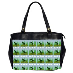 Dino In The Mountains Blue Office Handbags (2 Sides)  by snowwhitegirl