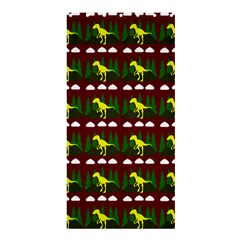 Dino In The Mountains Red Shower Curtain 36  X 72  (stall)  by snowwhitegirl