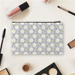 Daisy Dots Grey Cosmetic Bag (Medium)  Back