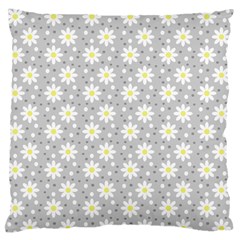 Daisy Dots Grey Standard Flano Cushion Case (one Side) by snowwhitegirl