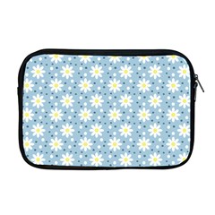 Daisy Dots Light Blue Apple Macbook Pro 17  Zipper Case by snowwhitegirl