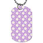 Daisy Dots Lilac Dog Tag (Two Sides) Front