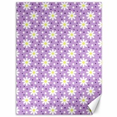 Daisy Dots Lilac Canvas 36  X 48   by snowwhitegirl