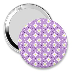 Daisy Dots Lilac 3  Handbag Mirrors by snowwhitegirl