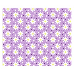 Daisy Dots Lilac Double Sided Flano Blanket (small)  by snowwhitegirl