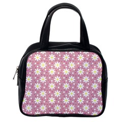 Daisy Dots Pink Classic Handbags (one Side) by snowwhitegirl