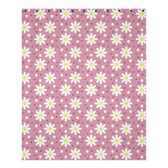 Daisy Dots Pink Shower Curtain 60  X 72  (medium)  by snowwhitegirl