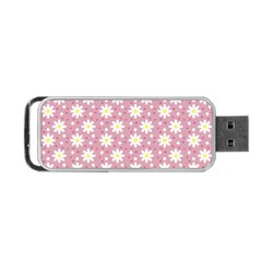 Daisy Dots Pink Portable Usb Flash (two Sides) by snowwhitegirl