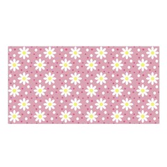 Daisy Dots Pink Satin Shawl by snowwhitegirl