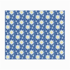 Daisy Dots Blue Small Glasses Cloth (2-side) by snowwhitegirl