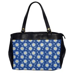 Daisy Dots Blue Office Handbags by snowwhitegirl