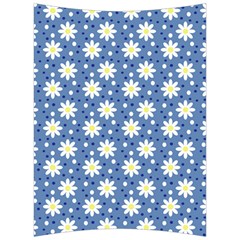 Daisy Dots Blue Back Support Cushion by snowwhitegirl