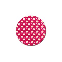 Daisy Dots Light Red Golf Ball Marker by snowwhitegirl