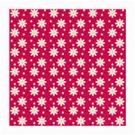 Daisy Dots Light Red Medium Glasses Cloth (2-Side) Front