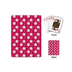 Daisy Dots Light Red Playing Cards (mini) 