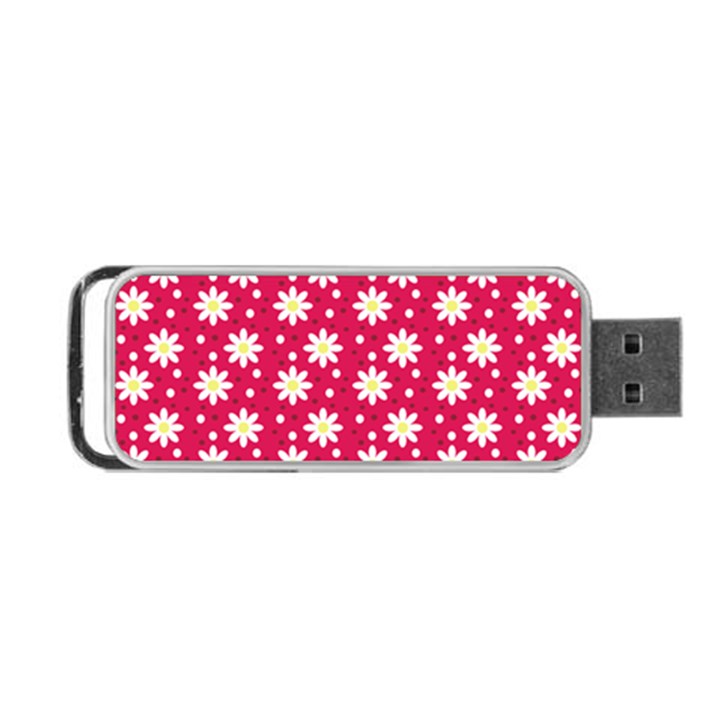 Daisy Dots Light Red Portable USB Flash (One Side)