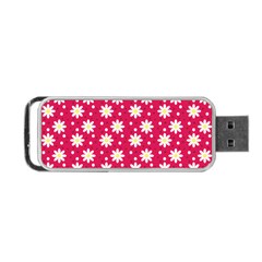 Daisy Dots Light Red Portable Usb Flash (two Sides) by snowwhitegirl