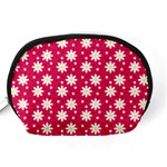 Daisy Dots Light Red Accessory Pouches (Medium)  Back