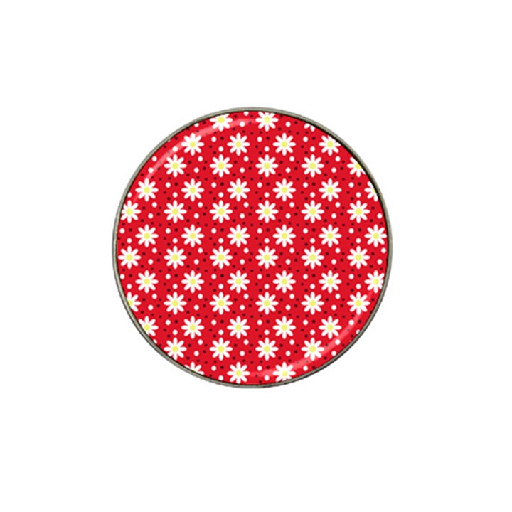 Daisy Dots Red Hat Clip Ball Marker