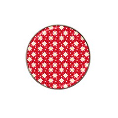 Daisy Dots Red Hat Clip Ball Marker (10 Pack) by snowwhitegirl