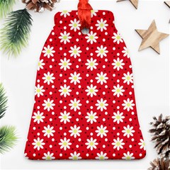 Daisy Dots Red Ornament (bell)