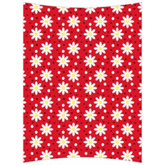 Daisy Dots Red Back Support Cushion by snowwhitegirl