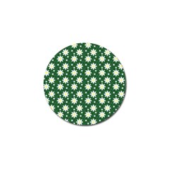 Daisy Dots Green Golf Ball Marker by snowwhitegirl