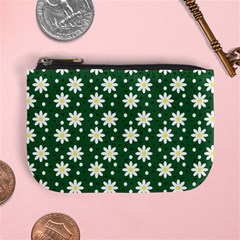 Daisy Dots Green Mini Coin Purses by snowwhitegirl